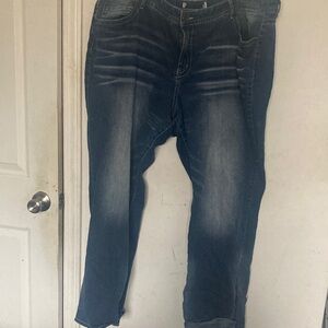 Cato Women's Relaxed Fit Dark Blue Jeans